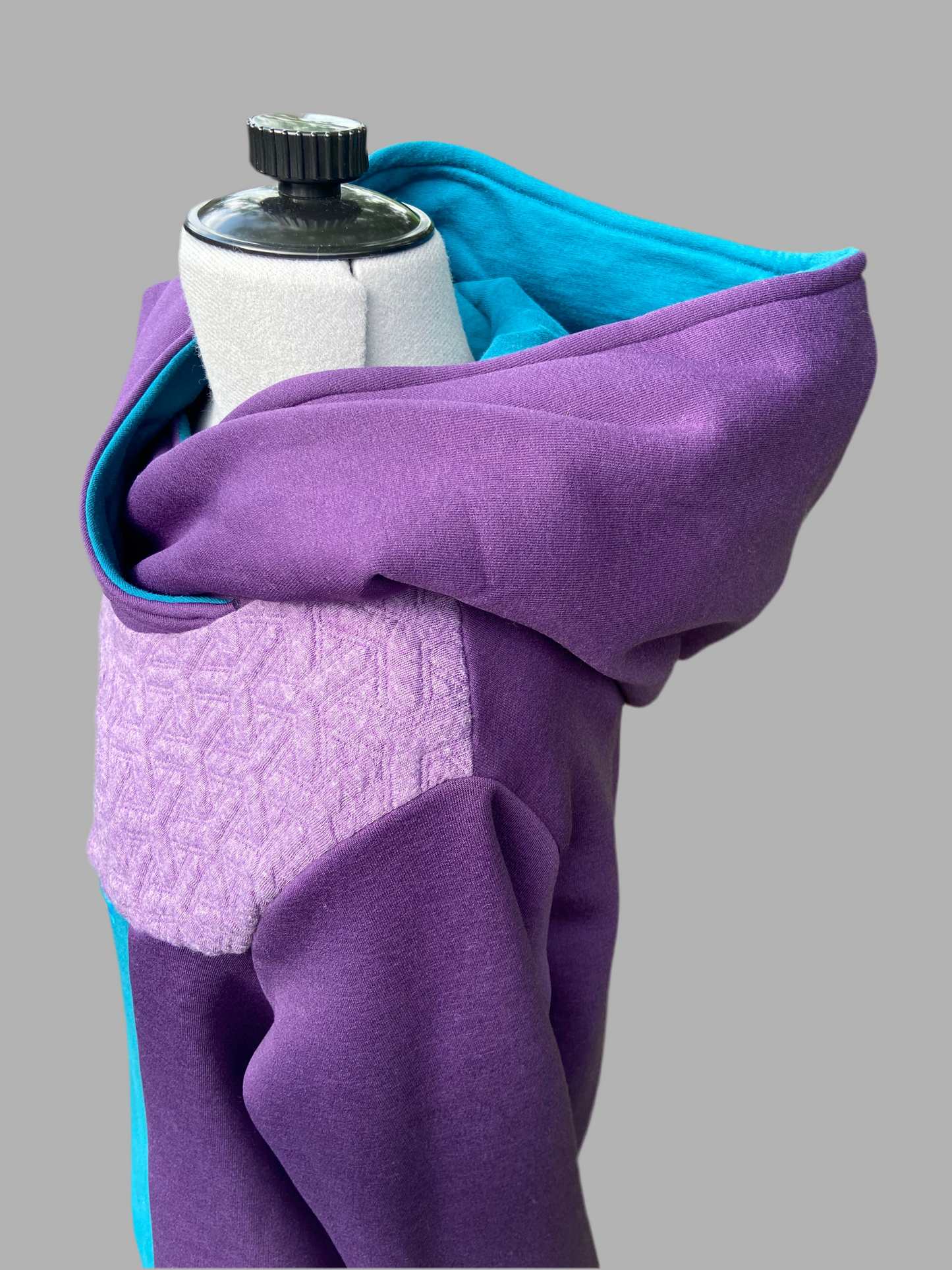Purple and Teal Hoodie Women’s Large