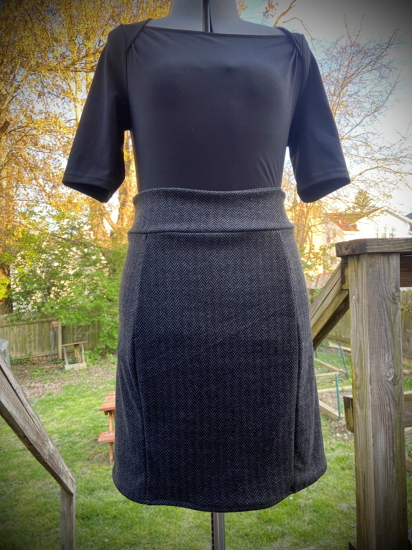 Herringbone Skirt - Size 5