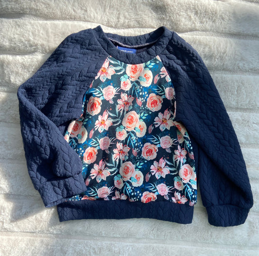 Floral Sweater Size Kids 8